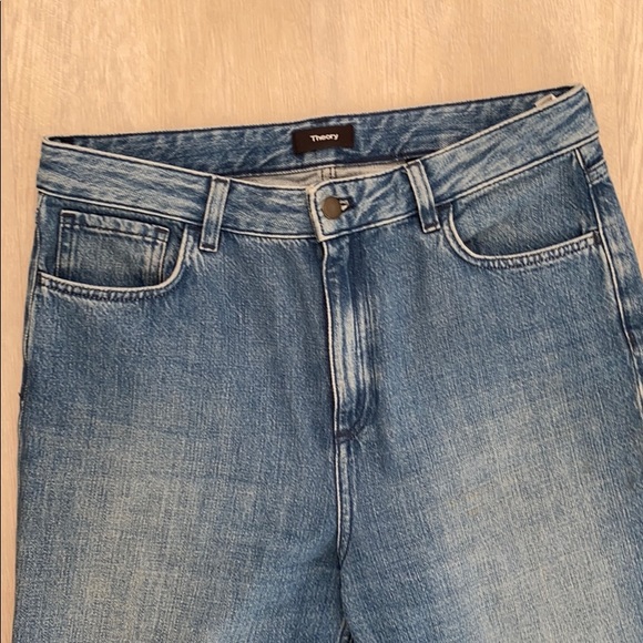 Women’s Theory soft blue denim wide leg size 28 - Picture 3 of 4